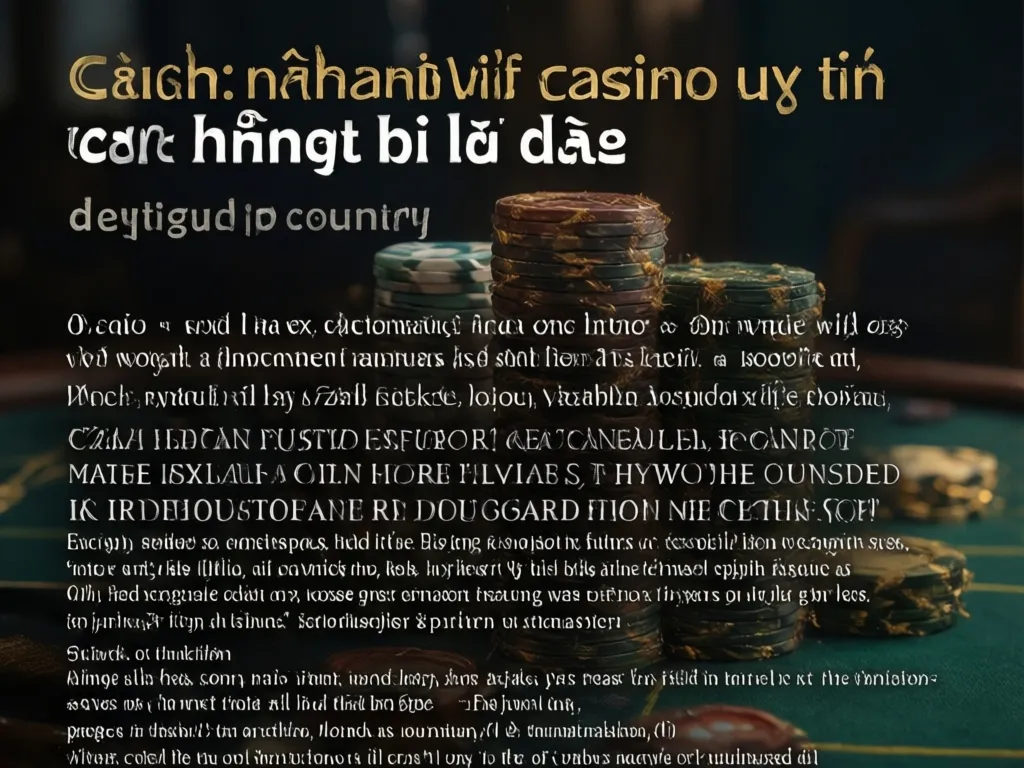 Cách chọn casino uy tín
